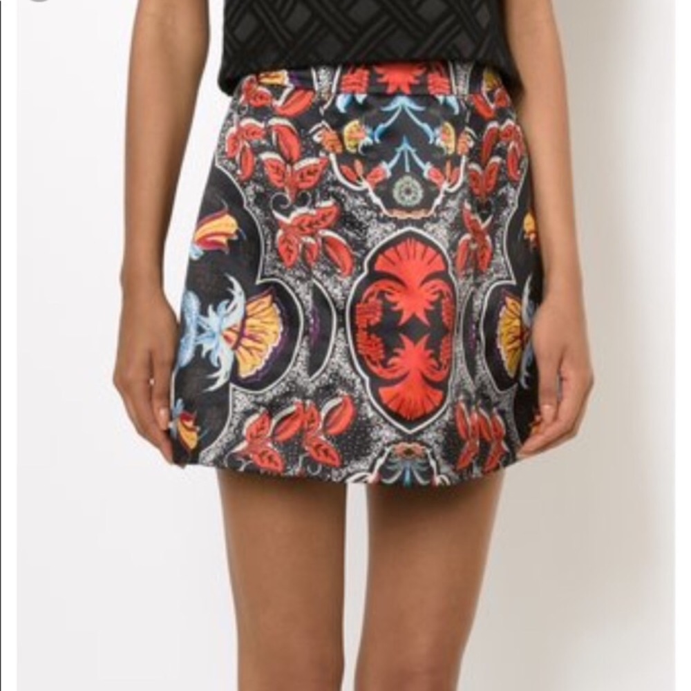 Alice + Olivia LORAN Structured Lantern Skirt